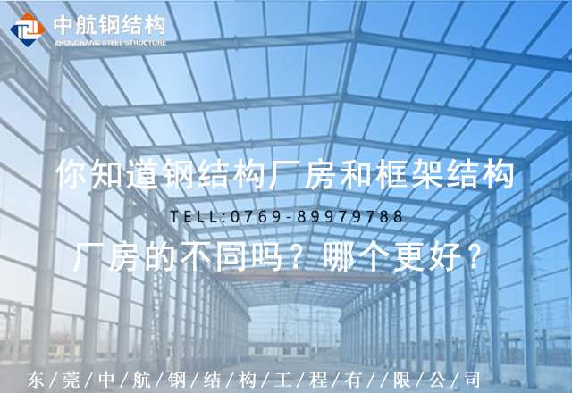 你知道钢结构厂房和框架结构厂房的不同吗？哪个更好？(图1)